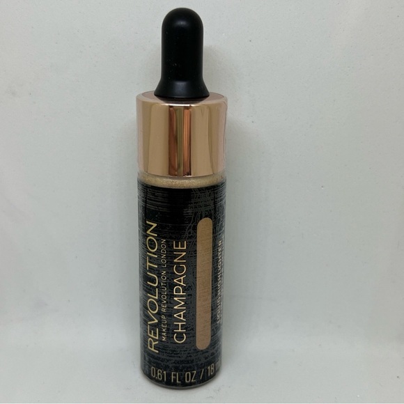 Revolution Liquid Highlighter Makeup Champagne .61oz New - Picture 1 of 4